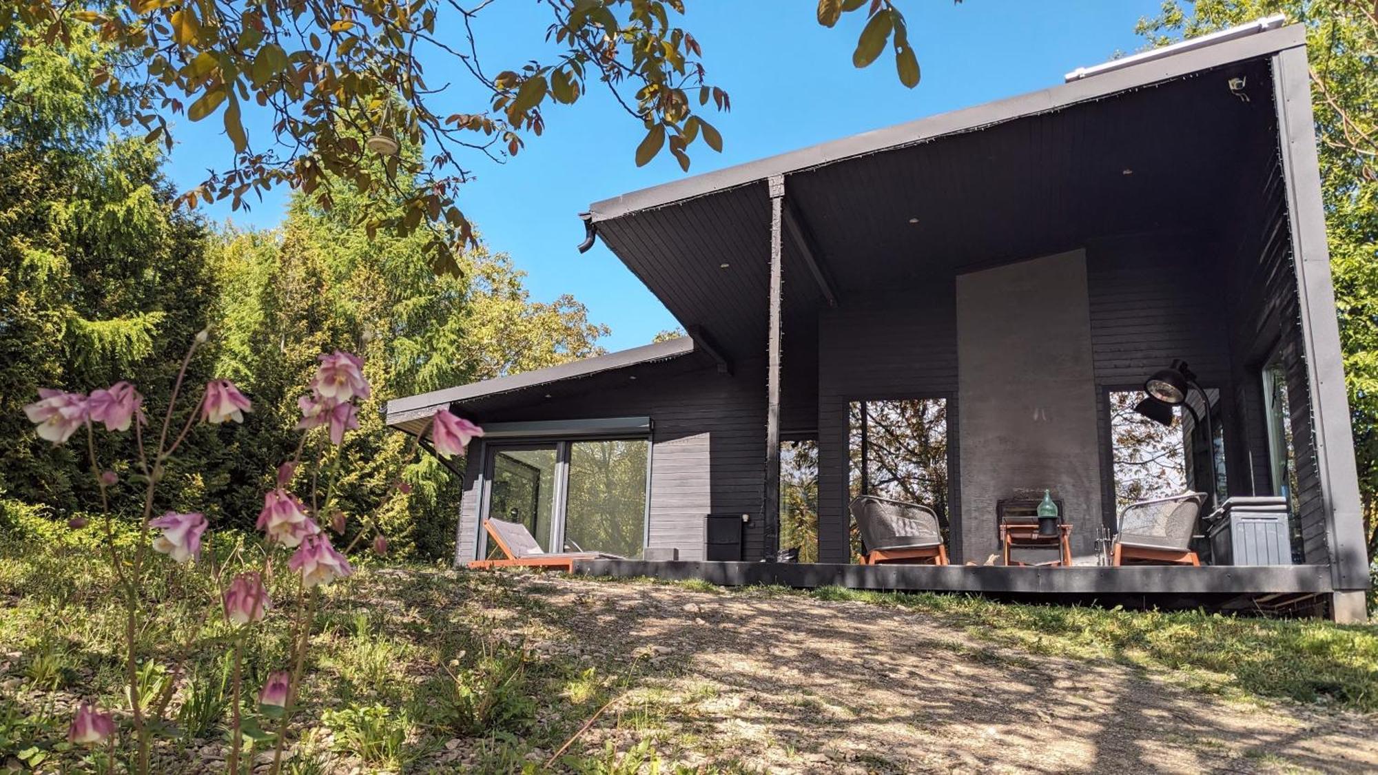 Black Walnut House With Indoor Outdoor Fireplace Izvoarele  外观 照片